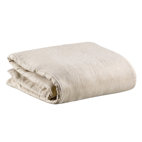 Housse de couette en lin Naturel 260 x 240 cm - Zeff