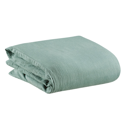 Housse de couette en lin Vert 240 x 220 cm - Zeff