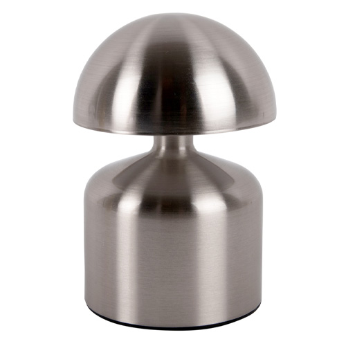 Lampe de table champignon LED en métal bleu turquoise - Impetu