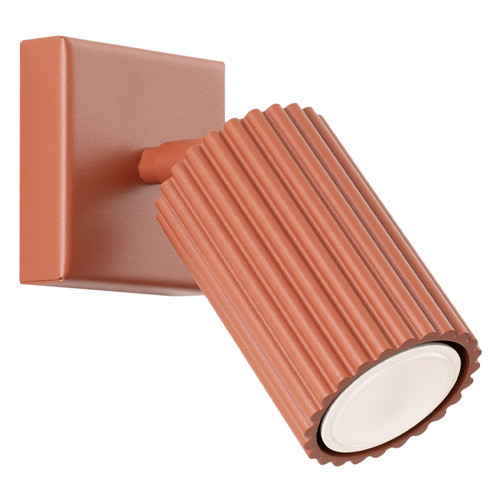 Applique en aluminium cannelé terracotta - Karbon
