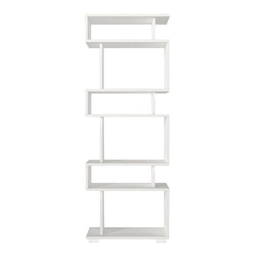 Bibliothèque déstructurée 6 niches blanche 60 cm - Rina