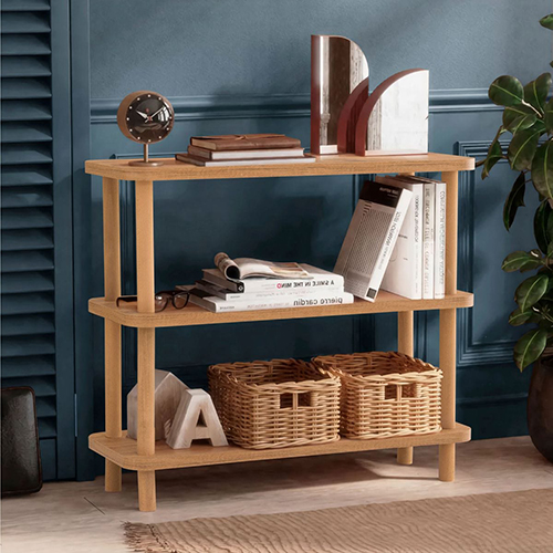 Console en bois 3 niveaux 80 cm - Elina