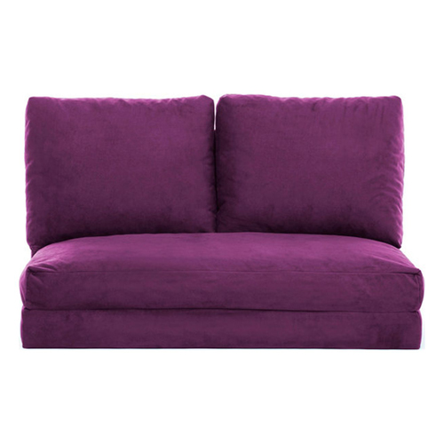Canapé convertible 2 places en tissu violet - Vico