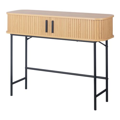 Console 2 portes effet Chêne 100 cm - Sora