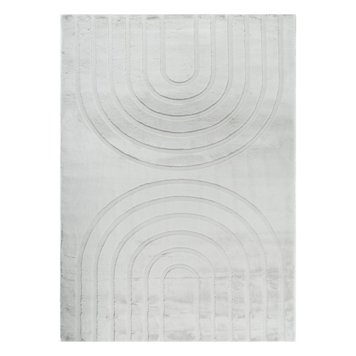 Tapis motif géométrique gris 200x290 cm - Arctic Glow