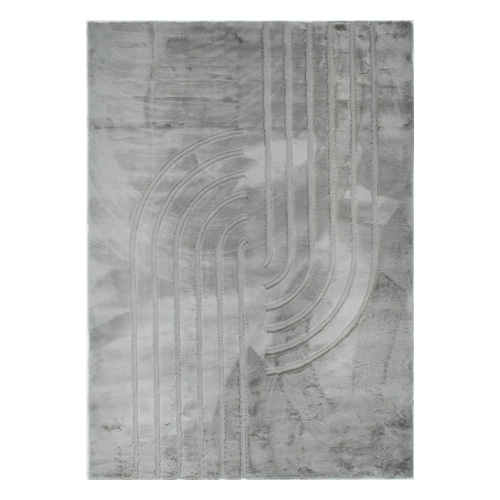 Tapis motif géométrique anthracite 200x290 cm - Snowline