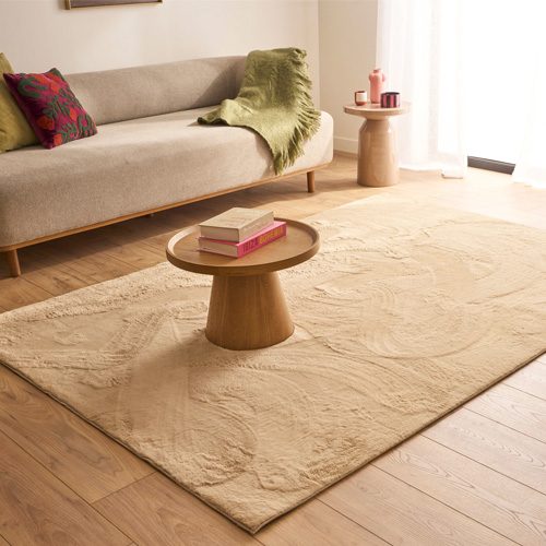 Tapis uni beige 200x290 cm - Horizon