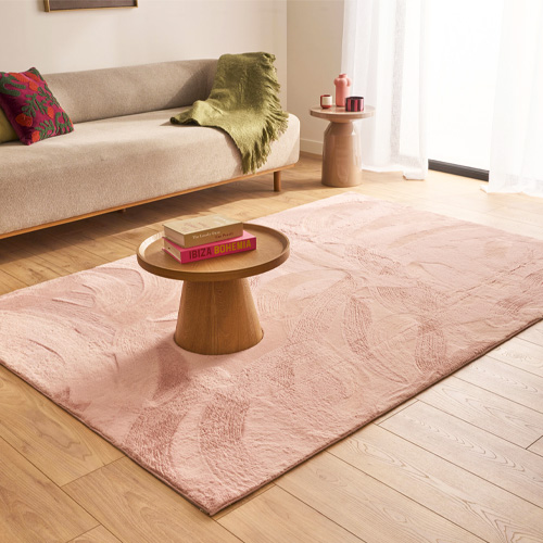 Tapis uni rose 200x290 cm - Horizon