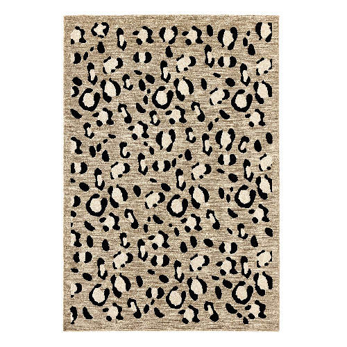 Tapis léopard beige 80x150 cm - Savanna