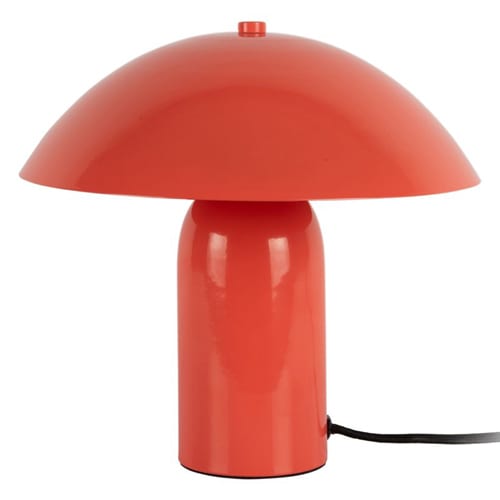 Lampe à poser champignon en métal orange - Asuto