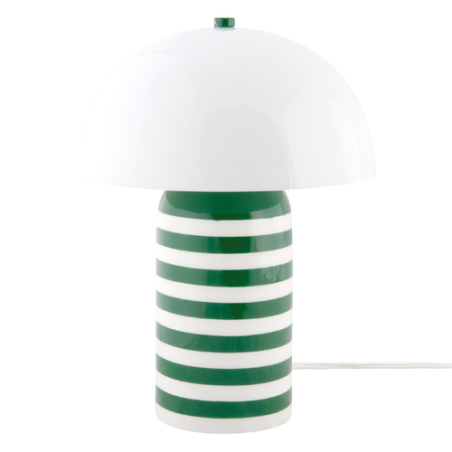Lampe à poser champignon rayée vert - Rayado Retro