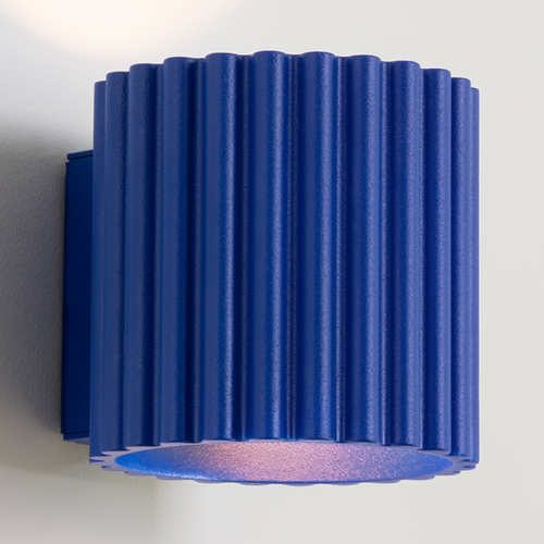 Applique murale cannelé bleu - Aura