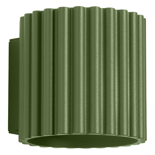 Applique murale cannelé vert olive - Aura