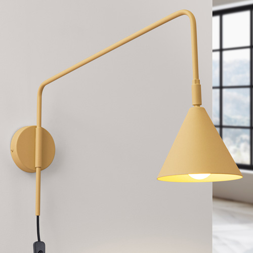 Applique murale à bras orientable dorée - Nox