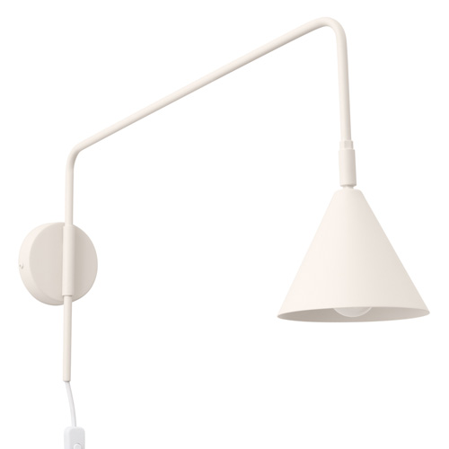 Applique murale à bras orientable beige - Nox
