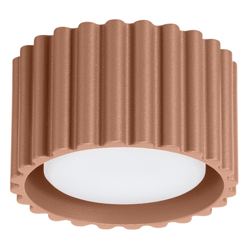 Plafonnier cannelé moka - Aura