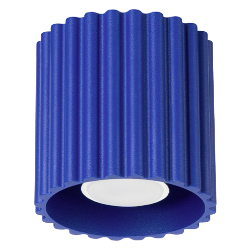 Plafonnier cannelé bleu - Aura