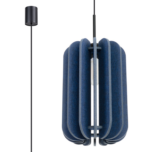 Suspension en feutre bleu marine 27 cm - Mula