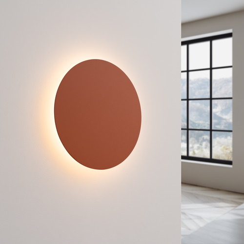 Applique murale ronde terracotta LED 3000K - Borgen