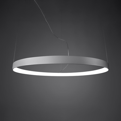 Suspension ronde blanche à Led 55cm - 4000K - Rio