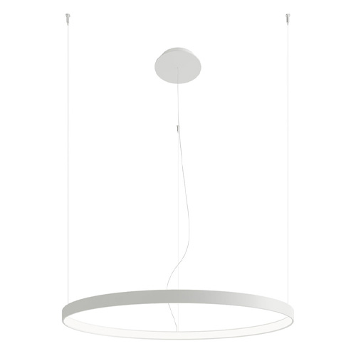 Suspension ronde blanche à Led 78 cm - 4000K - Rio