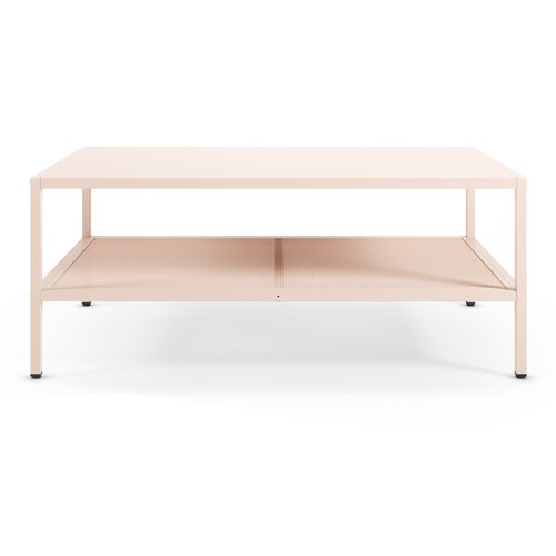 Table basse en métal rose blush 100 x 60 cm - Ysia