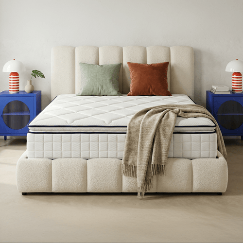 Matelas mousse 140x190 cm avec surmatelas intégré - 7 zones de confort - Confort Signature