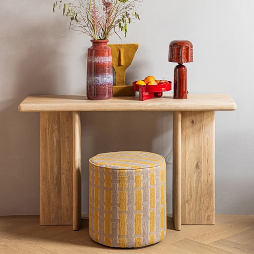 Console rectangulaire en bois de manguier clair 135 cm - Ato