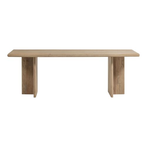 Table à manger rectangulaire en bois de manguier clair 220 cm - Ato
