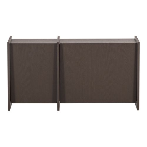 Meuble TV en placage frêne brun moyen 102 cm - Brock