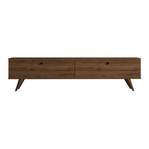 Meuble TV 2 portes effet Noyer 160 cm - Kea