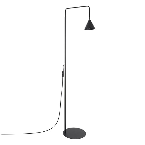 Lampadaire en métal noir 165 cm - Nox