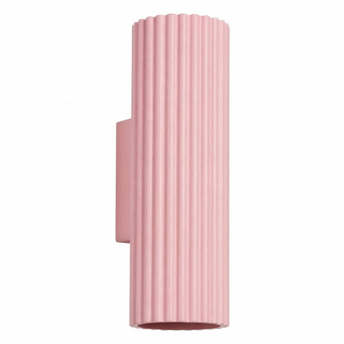 Applique en aluminium cannelé 20 cm rose - Karbon
