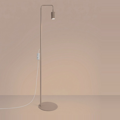 Lampadaire en aluminium taupe 160 cm - Karbon