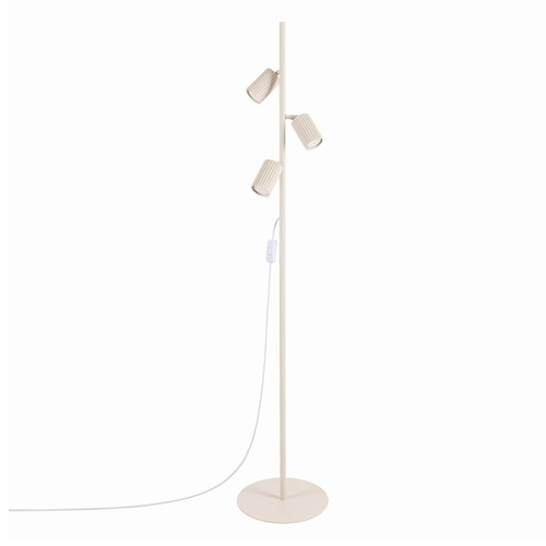Lampadaire en aluminium beige 155 cm 3 lumières - Karbon