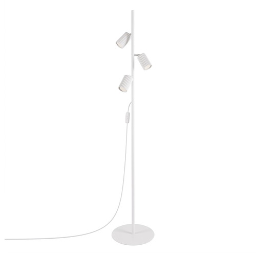 Lampadaire en aluminium blanc 155 cm 3 lumières - Karbon