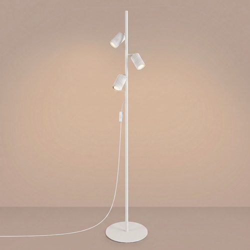 Lampadaire en aluminium blanc 155 cm 3 lumières - Karbon