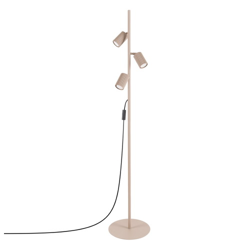 Lampadaire en aluminium taupe 155 cm 3 lumières - Karbon
