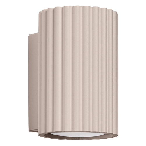 Plafonnier linéaire en aluminium cannelé 6 ampoules taupe - Karbon - Karbon
