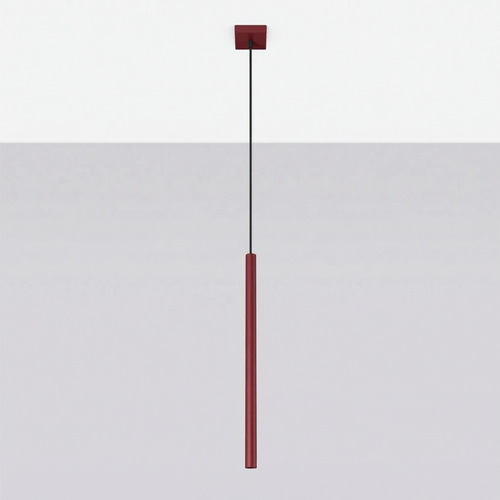 Suspension en métal bordeaux - Pastelo