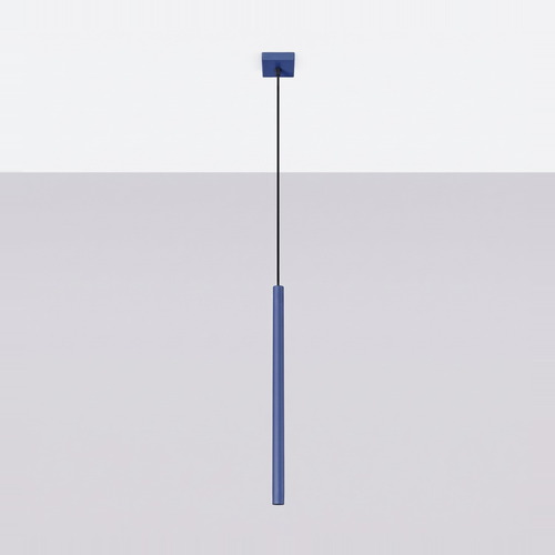 Suspension en métal bleu électrique - Pastelo