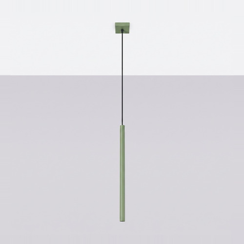 Suspension en métal vert sauge - Pastelo