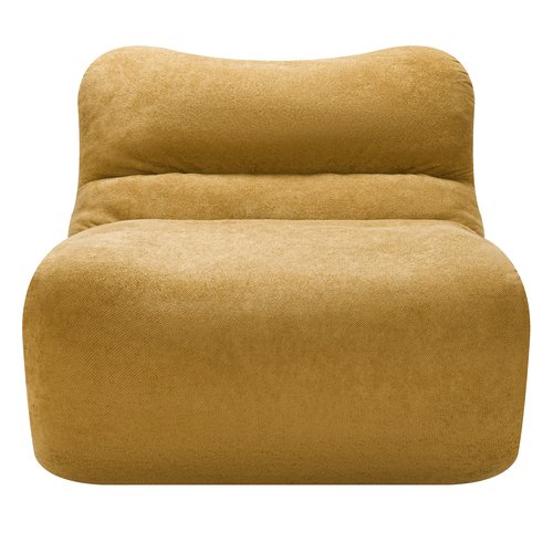 Chauffeuse compressée en tissu chenille bronze - Nido