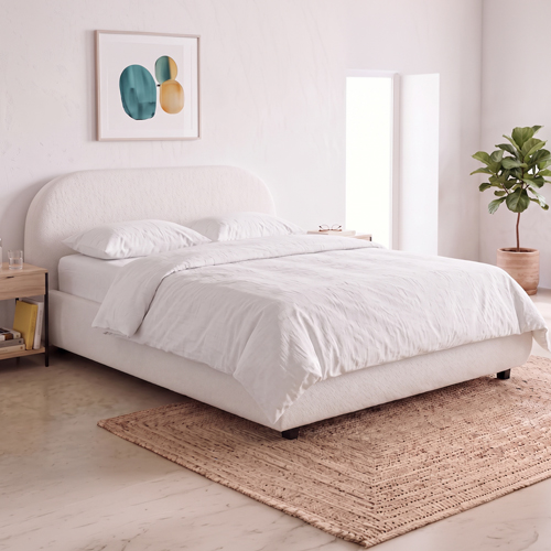 Lot de 2 Taies d'oreiller en gaze de coton lavé Blanc 50 x 70 cm - Mykonos