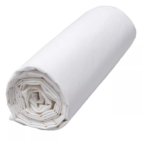 Drap Housse en percale de coton blanc 180x200 cm - Venezia