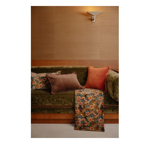 Housse de coussin en velours imprimé gold 40x 60 cm - Boston