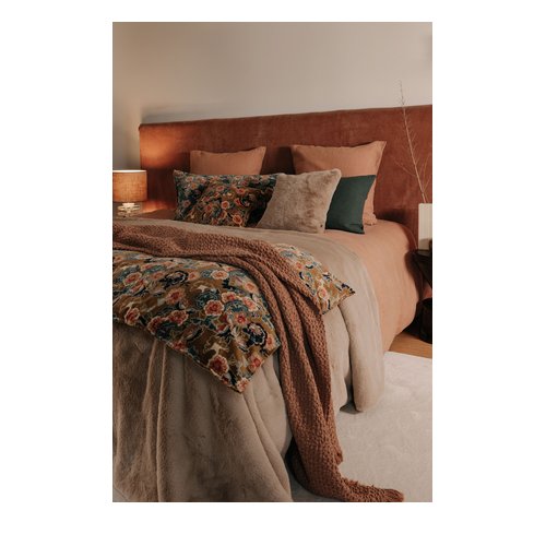 Housse d'édredon en velours imprimé gold 85 x 200 cm - Boston