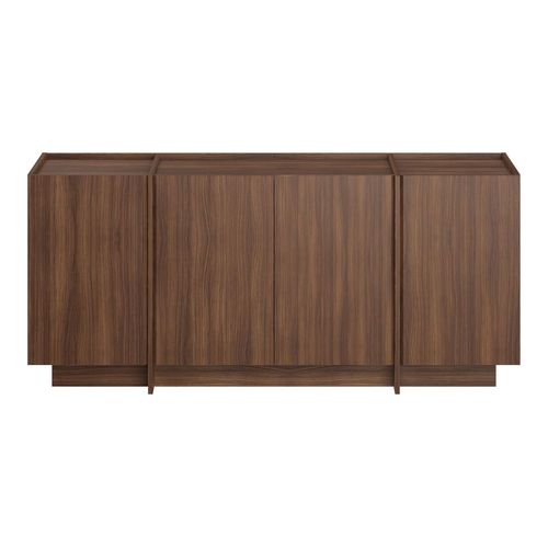 Buffet 4 portes effet noyer 180 cm - Amado