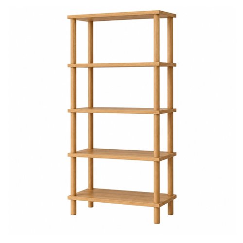 Etagère / Bibliothèque 4 niveaux effet pin 60 cm - Corfa