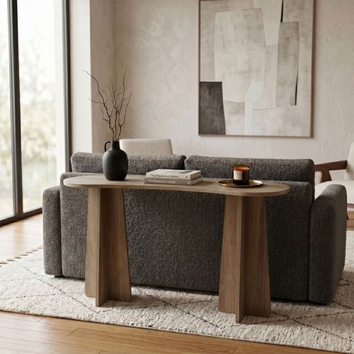 Console effet noyer 120 cm - Elina